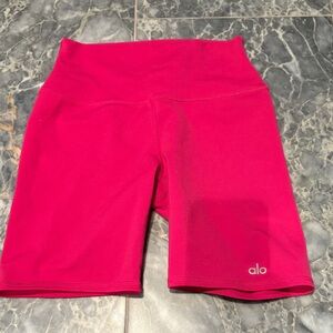 ALO Yoga Women's Vibrant Pink Bike Shorts